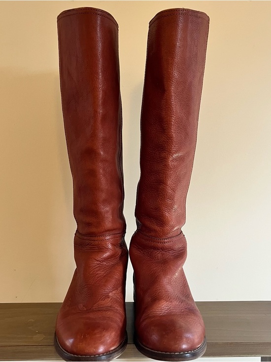 Madewell Shoes - Madewell Tall Leather Equestrian Style Boots in Warm Chestnut